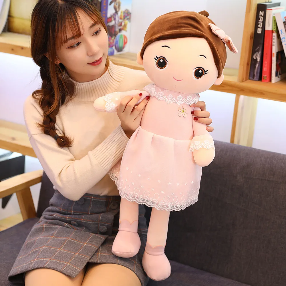 40 cm Kawaii Plüsch Mädchen Puppen mit Spitze Kleidung Weiche Angefüllte Puppen Schöne Plüsch Spielzeug Mädchen Spielzeug Kinder Geburtstag Valentinstag geschenk – Detail 14