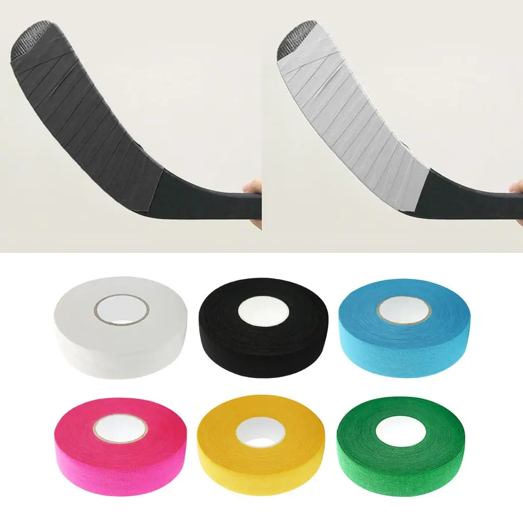 Cinta Autoadhesiva para Palo de Hockey, Envoltura de Polialgodón, Cubierta de Agarre Duradera para Protección y Entrenamiento de Palos de Hockey sobre Hielo