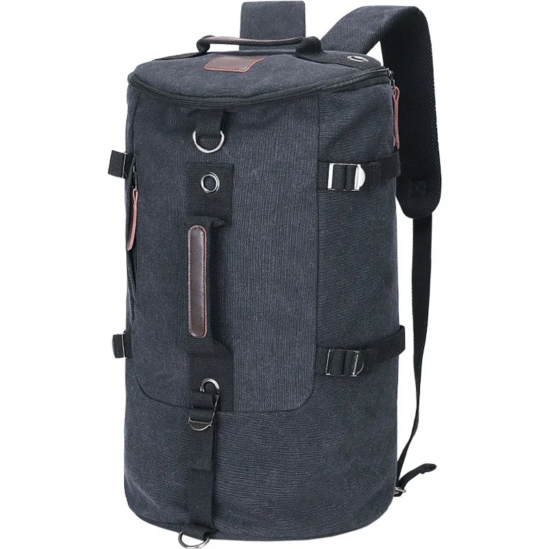 Fashion Canvas Backpack High Capacity Travel Backpack Men's Outdoor Sports Backpack Fashion Canvas Student Schoolbag