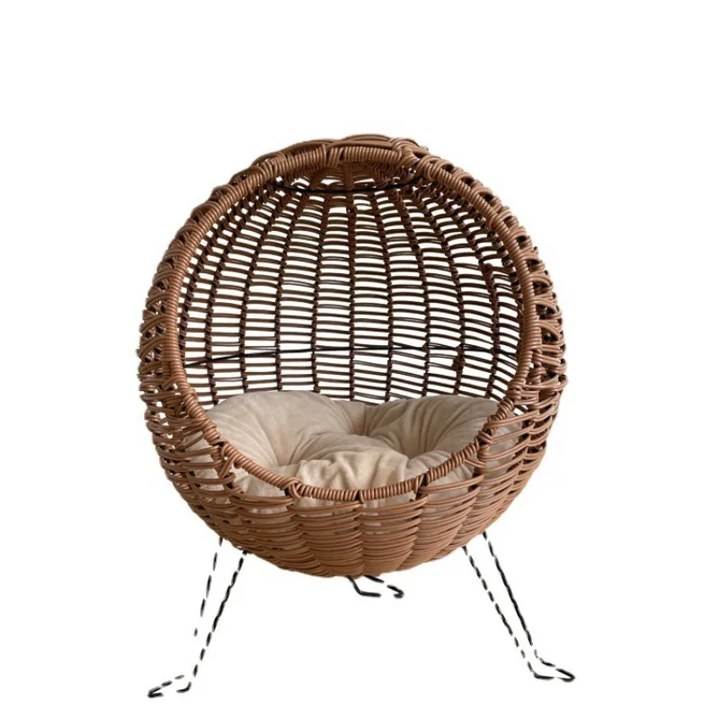 

Imitation rattan hand-woven basket nest, universal cat nest in all seasons