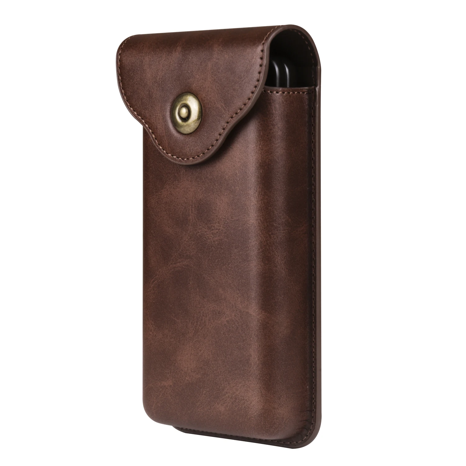 Cow Leather Belt Clip Phone Case Men Waist Bag For Samsung Galaxy Z Fold 6 5 4 3 5G Fold6 Fold5 Fold4 Fold3 Holster Pouch Cover