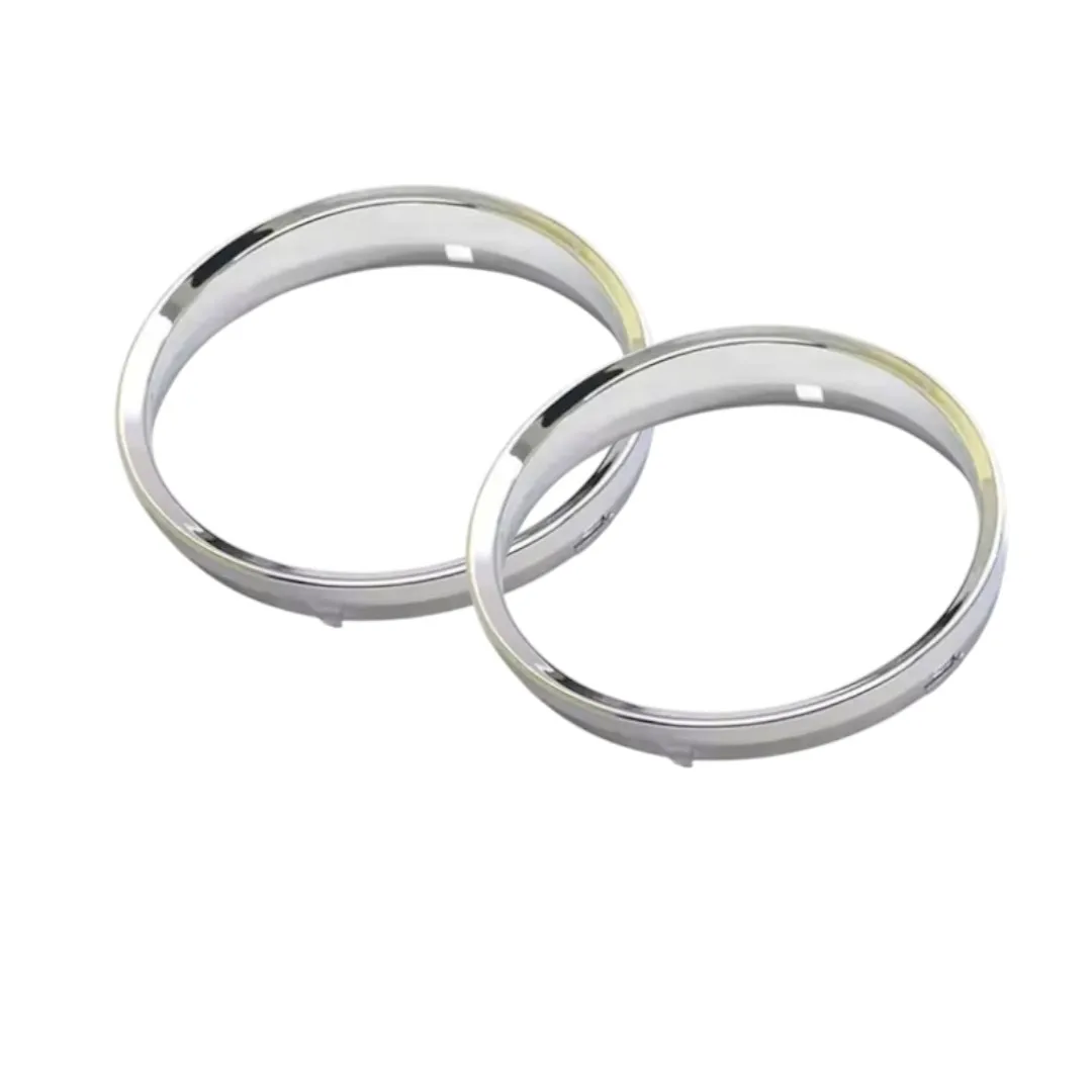 One Set of 2 Pieces Gloss Chrome Dashboard Dial Gauge Rings Bezel Trim For BMW E61 E60 Pre-LCI M5 2004-2007