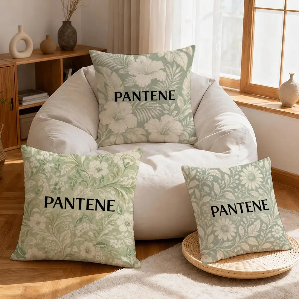 Brand Pantene Cushion Cover Linen Anti-Mite Antibacterial Cushion Cover Invisible Zipper Sofa Decor