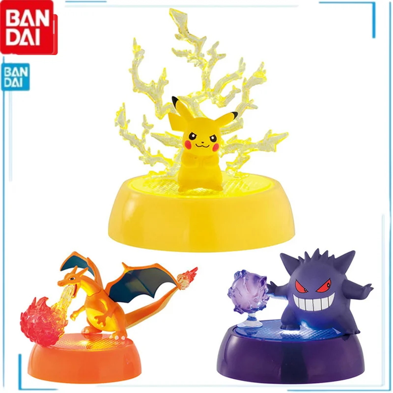 

BANDAI Pokemon Gengar Charizard Pikachu Gashapon Will Shine фигура аниме Коллекционная модель игрушка подарок для детей