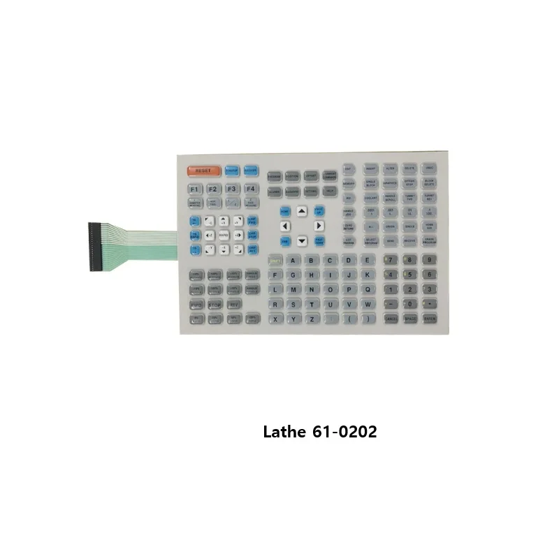 CNC Membrane Keypad Operation Panel 61-0201 For Machining Center Mill, 61-0202 For CNC Lathe, CNC Machine Spare Parts