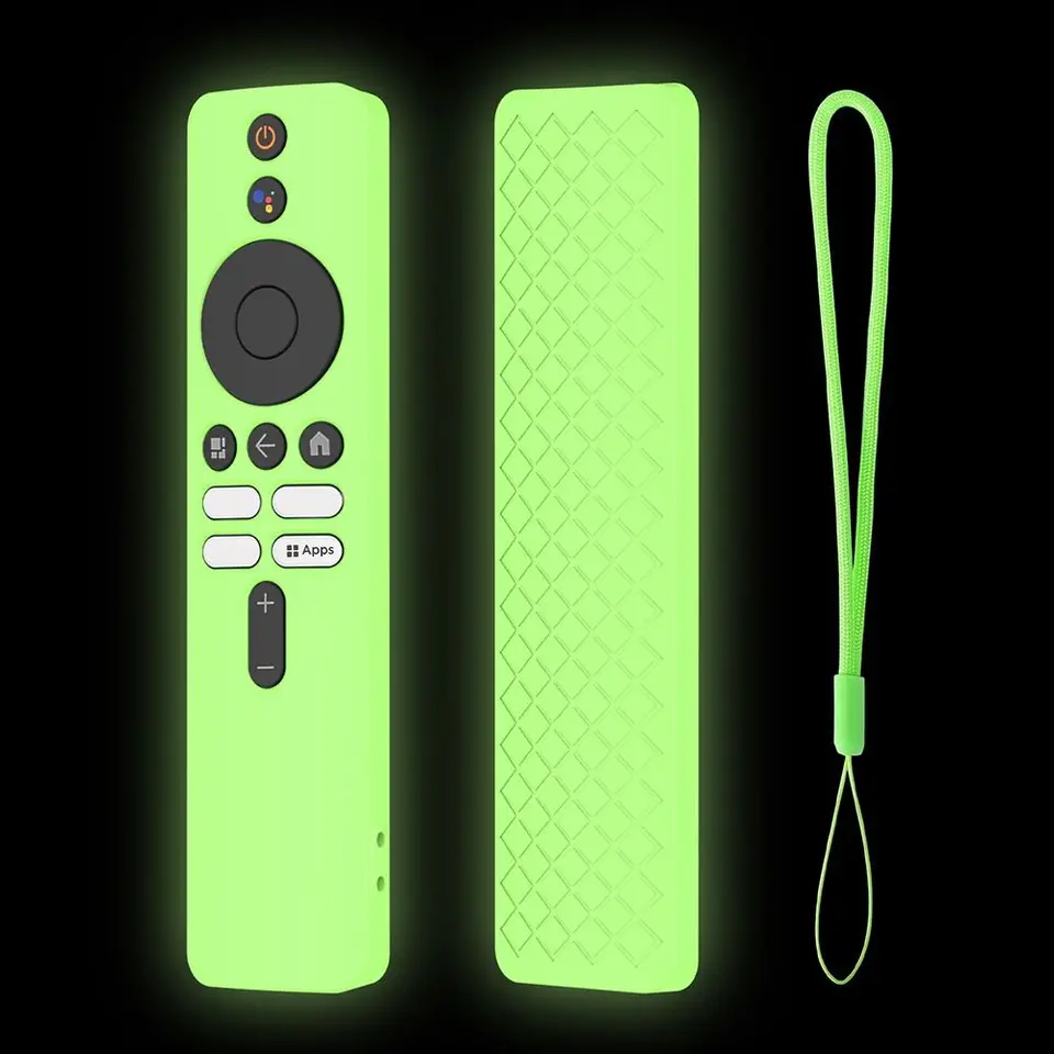 Funda Protectora para Control Remoto, Cubierta de Silicona Antigolpes a Prueba de Golpes para Xiaomi TV Box S (2da Gen) 6
