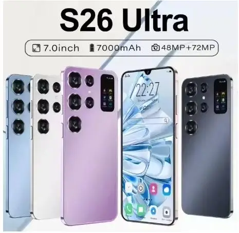 2025 S26 Ultra Smartphone Original 8GB+256GB 7000mAh 48+72MP Dual SIM Dual Standby 5G Globalversion NFC Phone