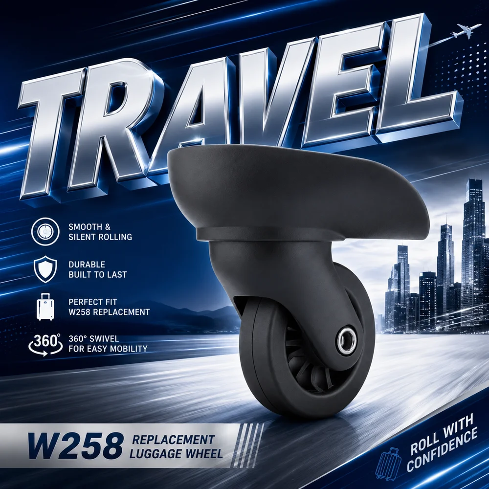 Universal Luggage Wheels For American Tourister R91 Benlun F-12 Luggage Wheels Compatible with 360° Silent Swivel Caster Suitcas