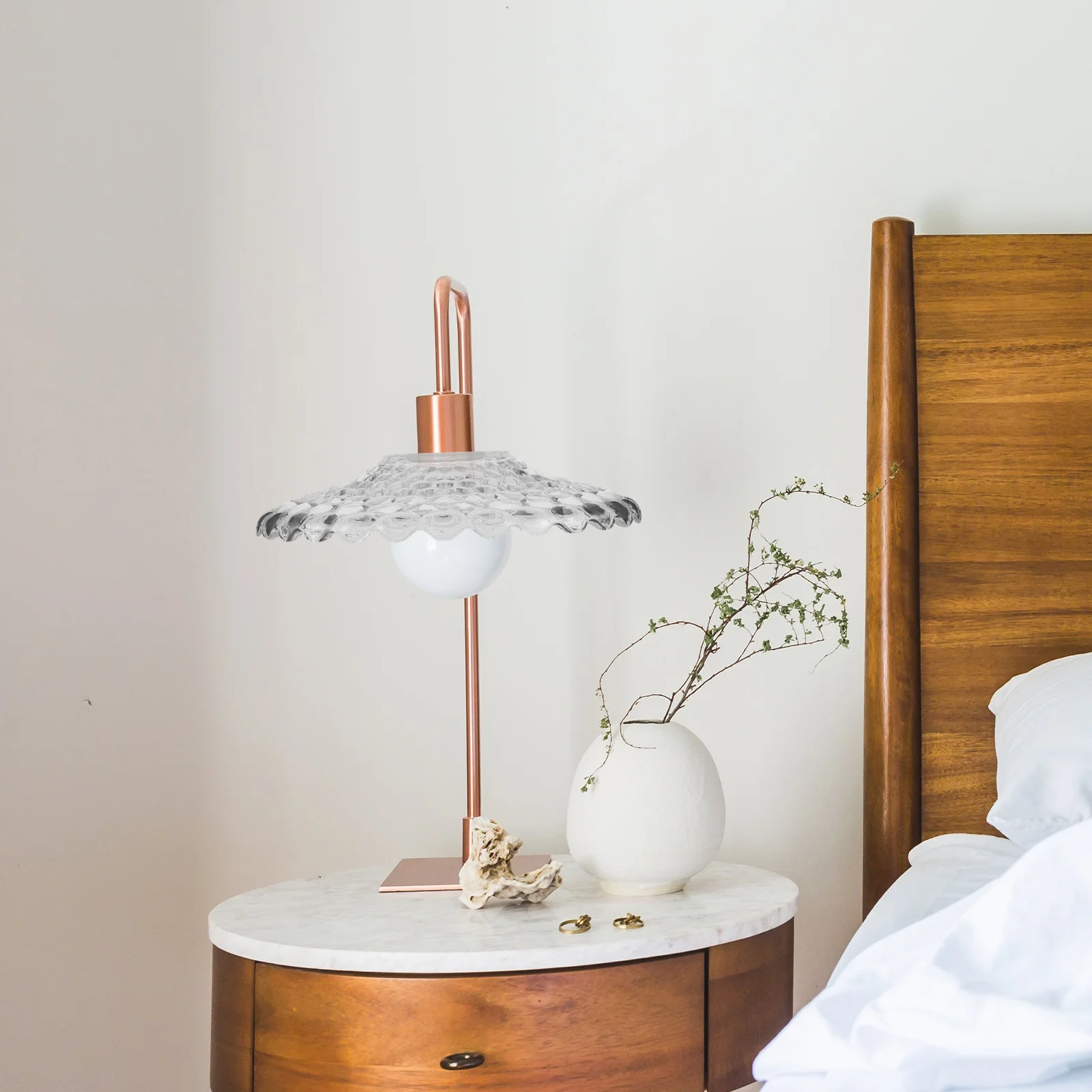 

Glass Lamp Shade Purple Round Flat Vintage Light Cover Pendant Table Floor Hanging Lamp Fixture Replacement Accessory