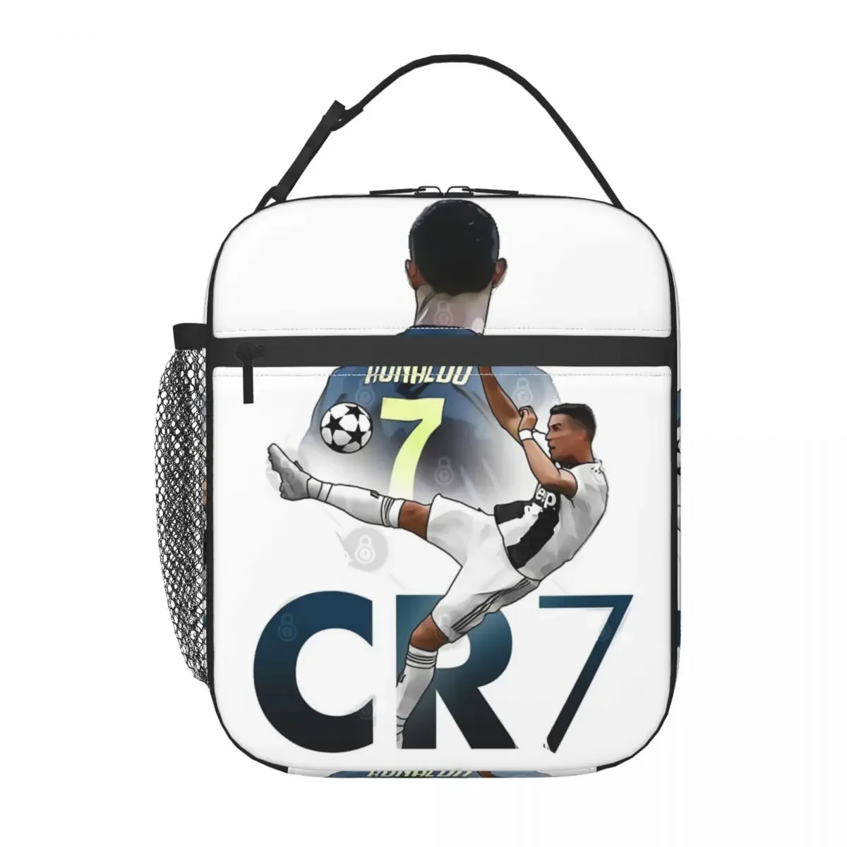 Gift For Everyone Cr7 Juve Insulated Lunch Bags For Outdoor Ronaldo Lover Storage Food Boxes Portable Cooler Thermal Lunch Box