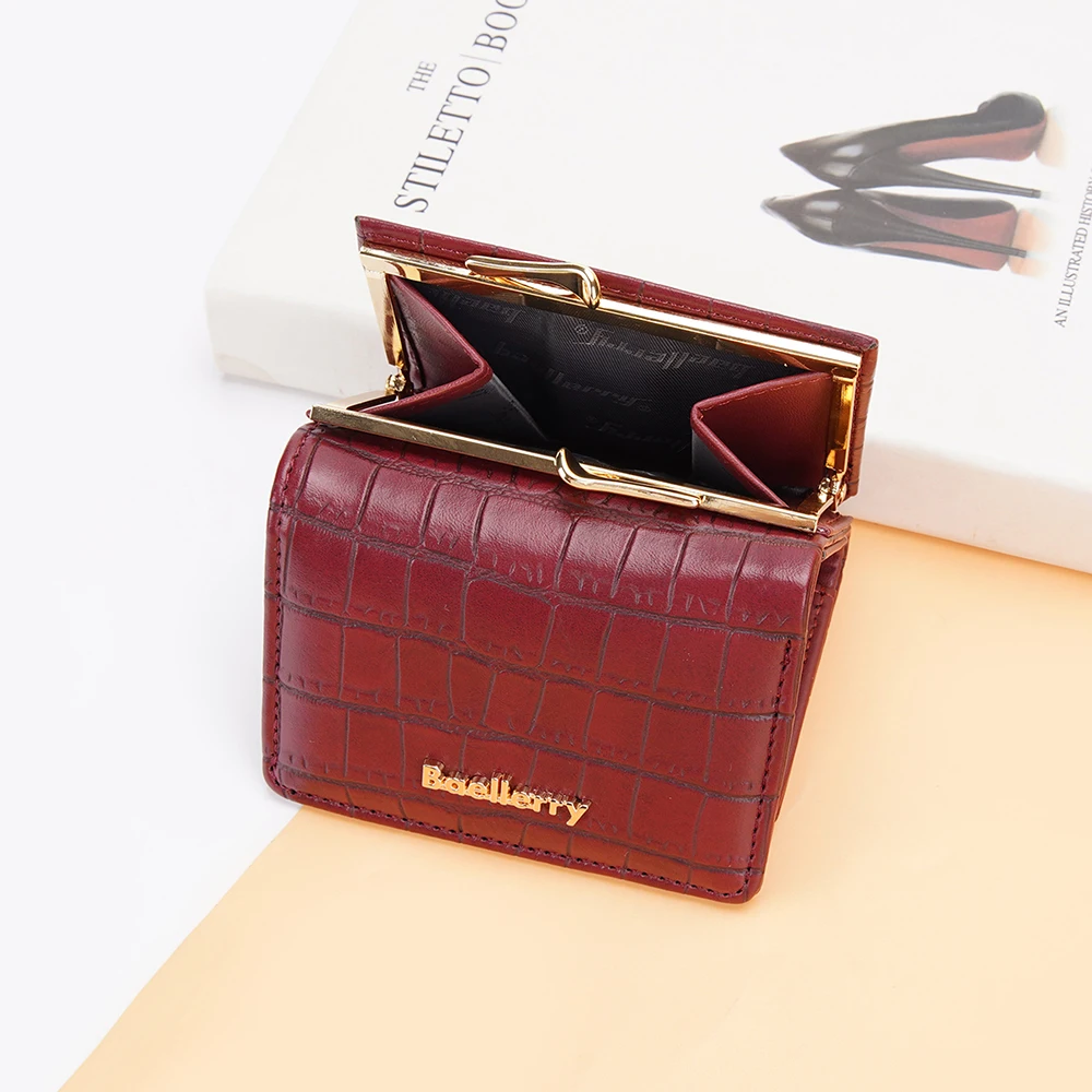 Fashion PU Leather Women Wallet Short Zipper Credit Card Holder Driving License Card Wallet Brand Luxury Wallets for Women