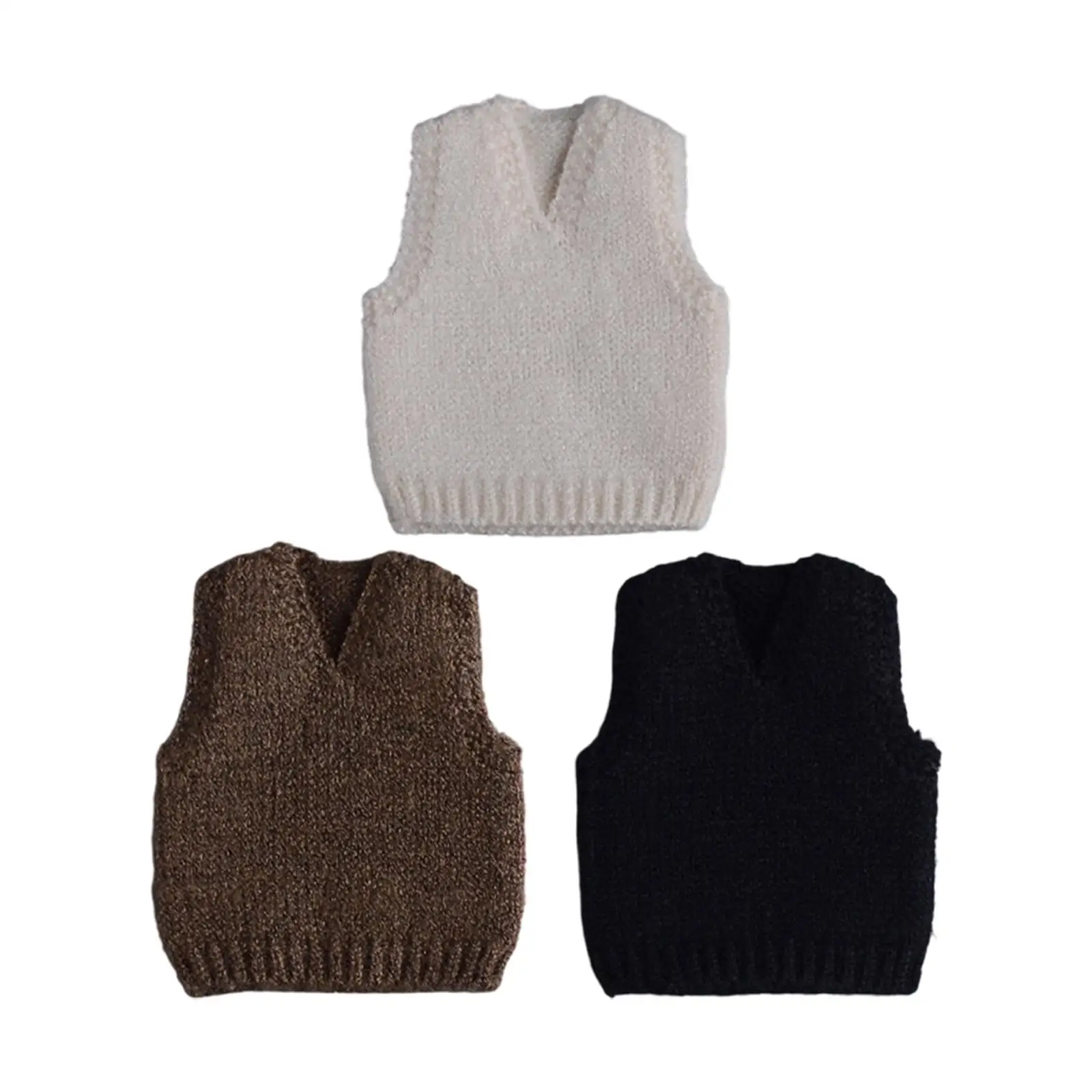 ニットノースリーブベスト 1 12 アクションフィギュア服ミニチュア男性ファッションドレスアップ 6 インチ男性モデル人形用