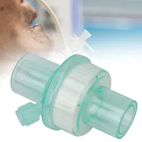 Medical Filter Artificial Nose Disposable Respirator Bacteria Filter Bacterium Filter Breathing Mask Accessory Filter Equipment