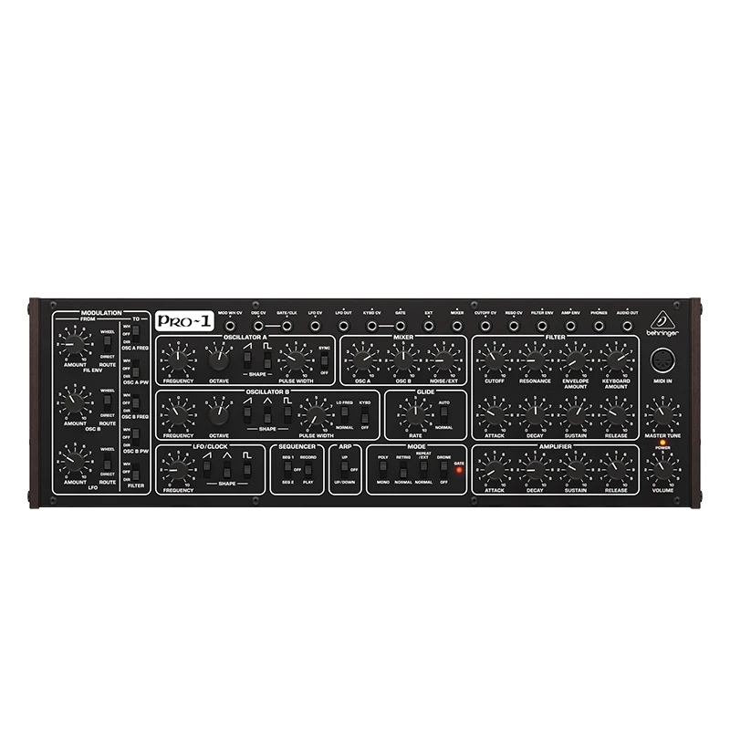 

Behringers PRO-1 Single Tone Analog Synthesizer Double Oscillator 16 Polyphonic Chain Band Matrix Synthesizer