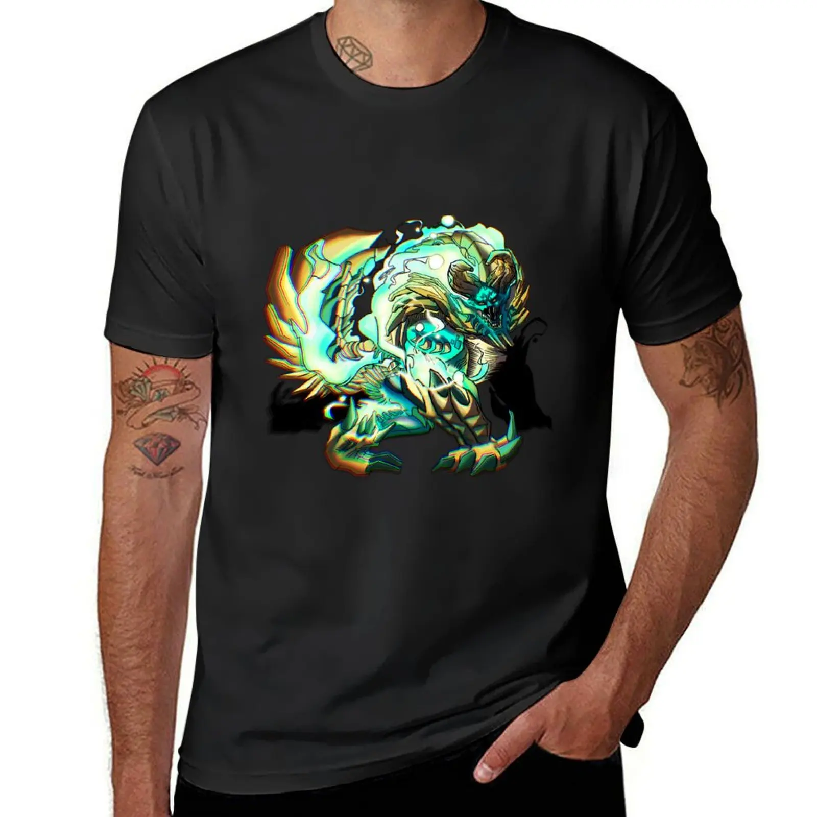 Zinogre The Mean Green Electro Machine T-Shirt summer clothes oversizeds boys animal print blacks men t shirts