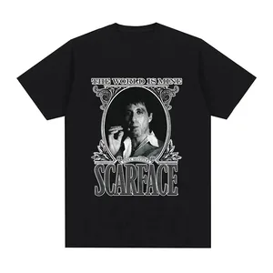 2024 Film Scarface Tony Montana Graphics Herren t -Shirt Hip Hop Fashion Rock T Vintage Übergroße T -Shirt 8 Hauptverkaufshemd - №8