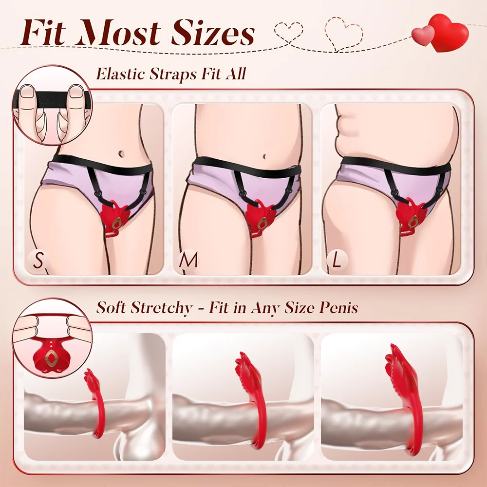 يمكن ارتداؤها تهتز سراويل للنساء مع التحكم اللاسلكي تهتز خاتم الديك البظر محفز التطبيق التحكم لعبة الجنس الإناث #6