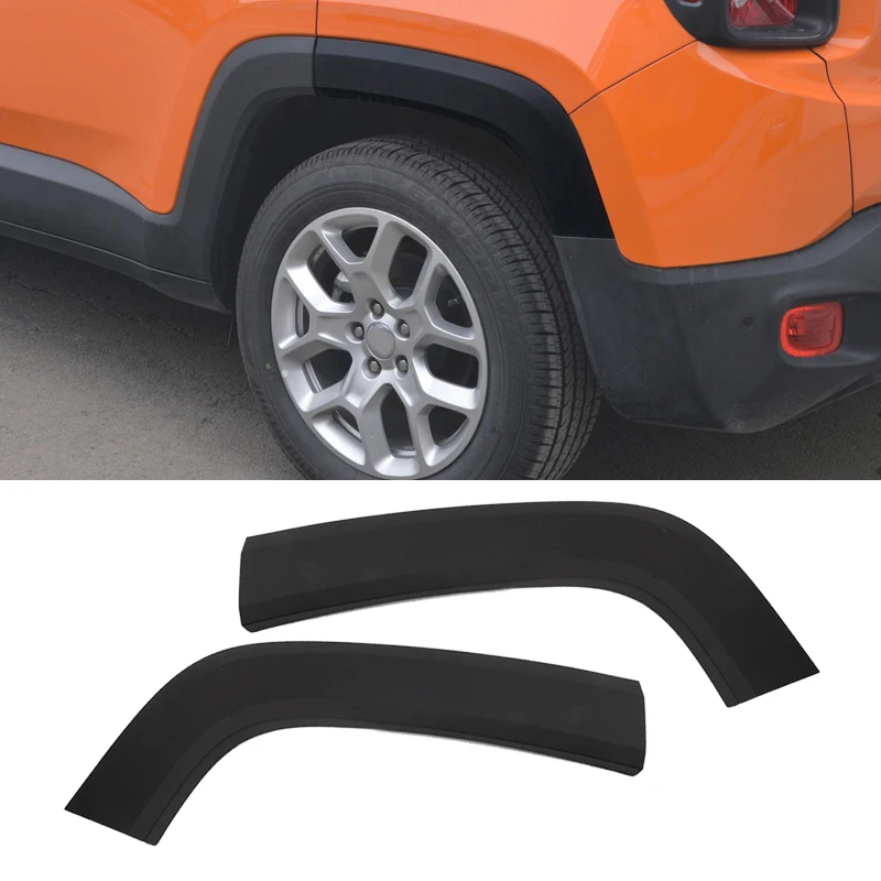 

5XB67LXHAA CH1790104 5XB66LXHAA CH1791104 1 Pair Rear Wheel Housing Molding Fender Flare Fit for Jeep Renegade 2015-2022 Black