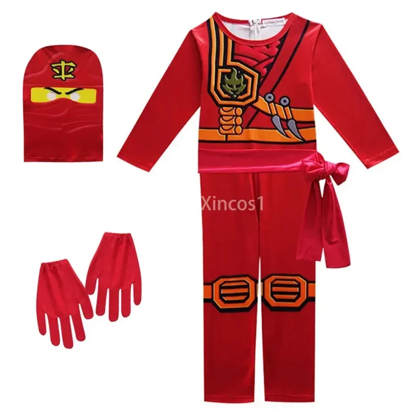 SN88 Anime Ninja Cosplay disfraces monos para niños fantasía Halloween ropa de fiesta de Navidad Ninja superhéroe ropa de calle Su