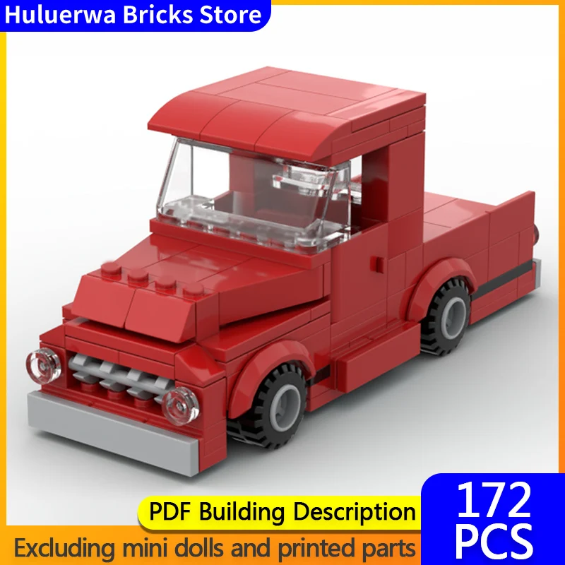 

Speed Racing Car Model MOC Building Bricks Retro Pickup Truck Modular Technology Children Holiday Gifts Assemble Toys Suit