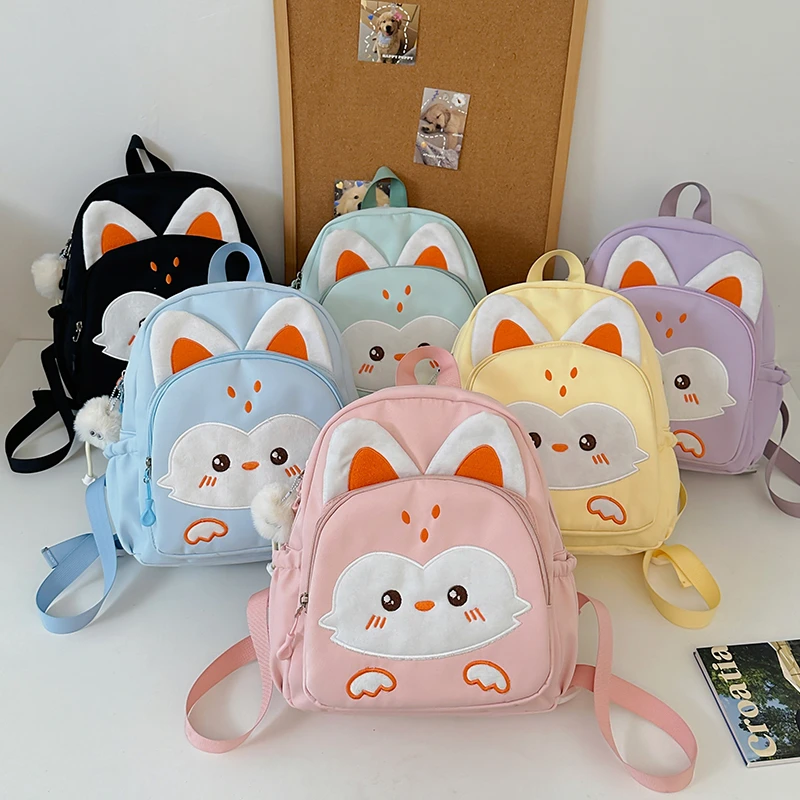 New Design Cute Kindergarten Small Backpack Animal Cartoon School Bags for Child Lighweight Soft Kids Bookbag Daypack