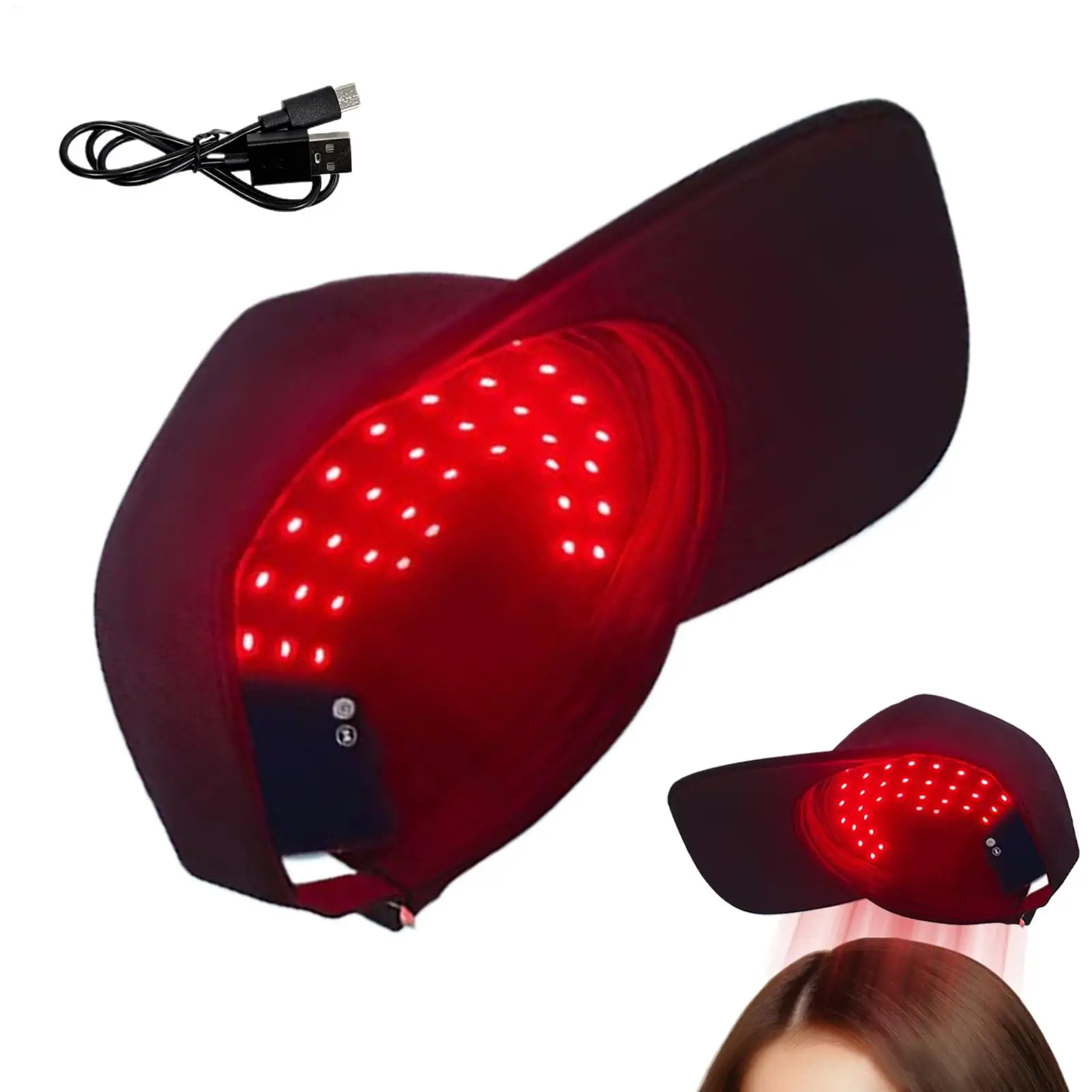 

Electric Hair Hat Hair Thickening Hat Hair Care Supplies For Moisturizes And Repairs Dry Damaged Frizzy Hair Heating Hair Hat