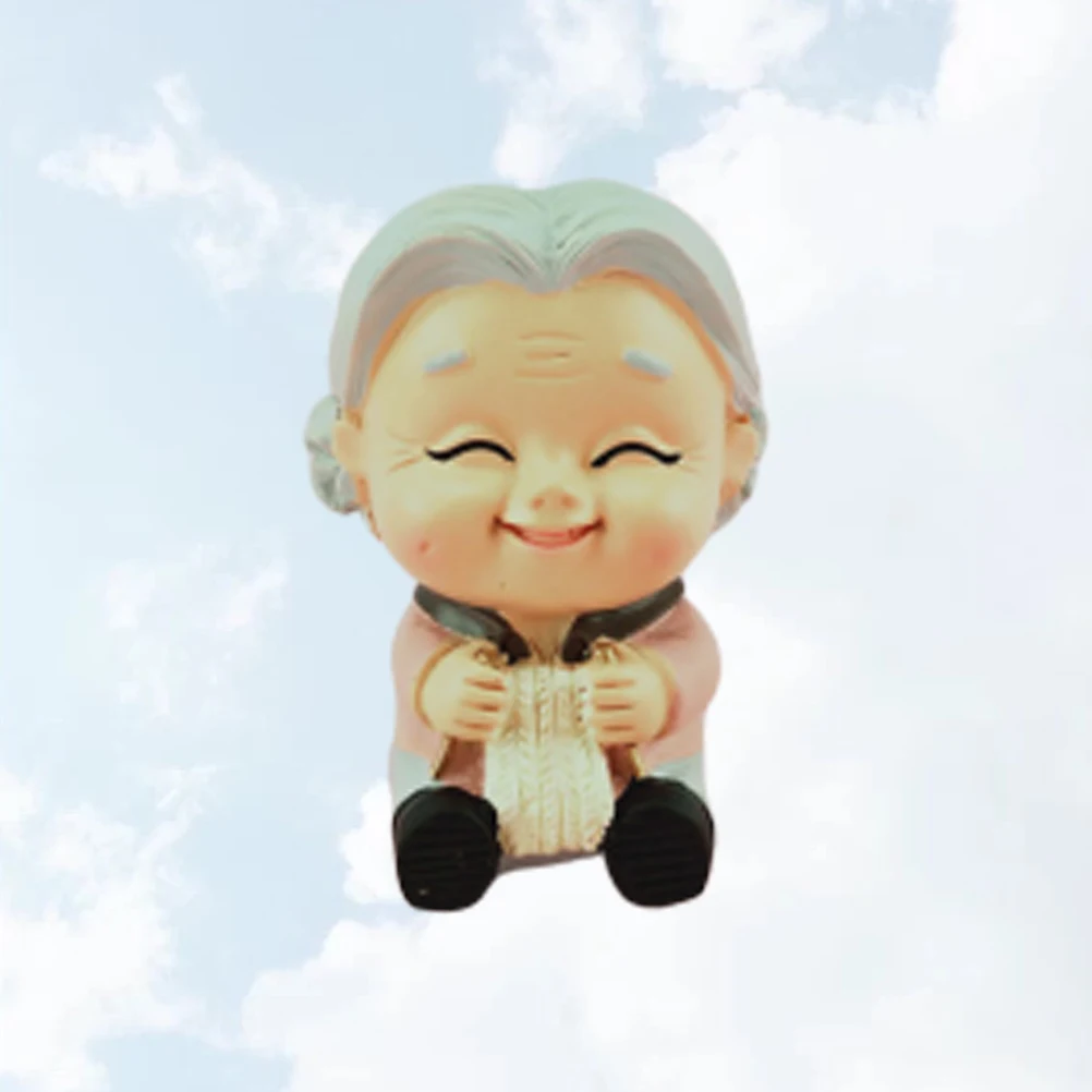 

Creative Grandma Cake Resin Ornament Decoration Party Home Car Long Lasting Gift Friends Family Table Bookshelf Dining