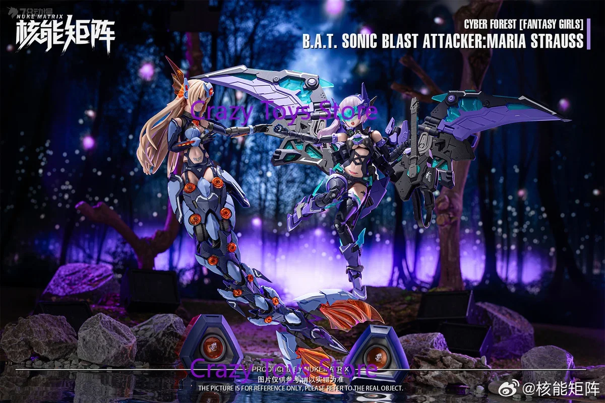 

In Stock Nuke Matrix CF07 BAT Sonic Explosion Attacker MARIA STAUSS Assembled Model CYBER FOREST FANTASY GIRLS Batgirl