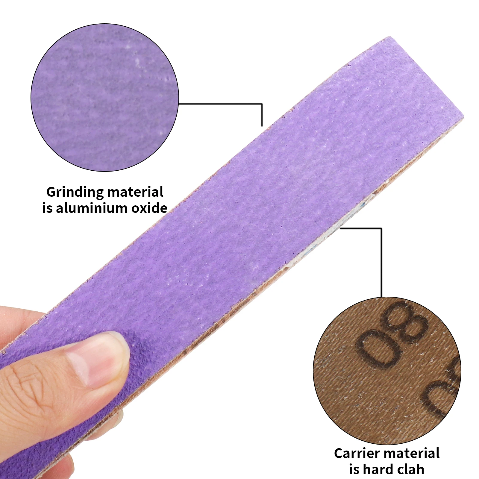 30x330mm Ceramic Abrasive Sanding Belts 80 120 Grit Belt Sander Attachment Sandpaper For Polishing Woodworking Soft Metal