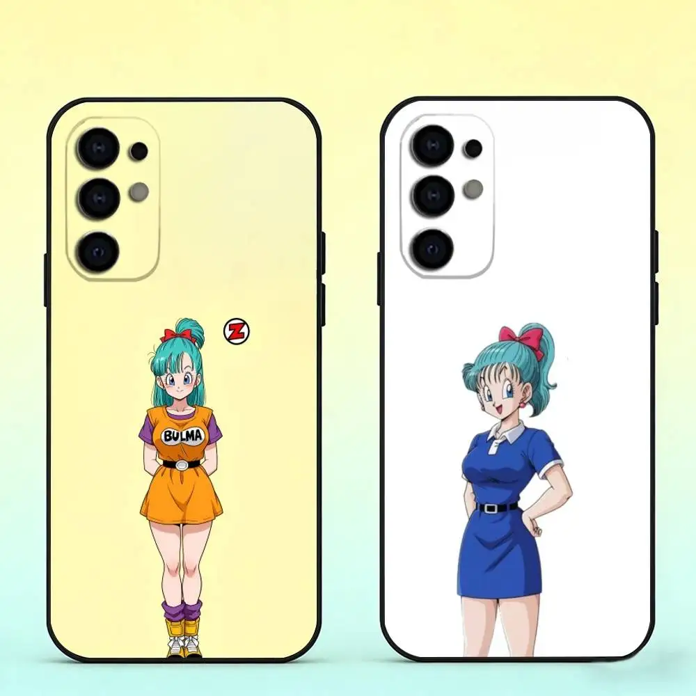 Dragon Ball Bulma Phone Case Black Silicone Soft For Samsung S25,S24,S21,S22,S23,S30,Ultra,S20,Plus,Fe,Lite