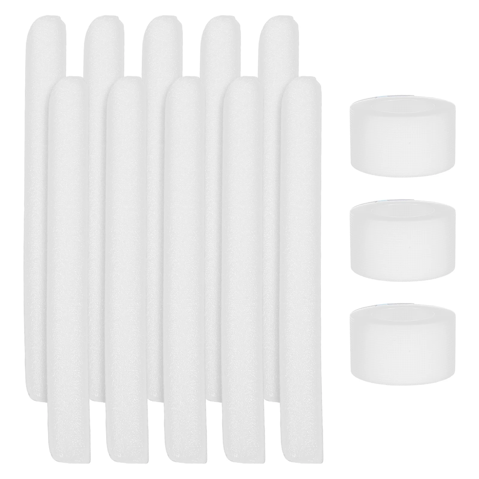 10 Pcs Dog Ear Stand Fixed Support Puppy Doberman Pinscher Ear Erecting Stick Soft Foam Tape Tool White Pet Accessory