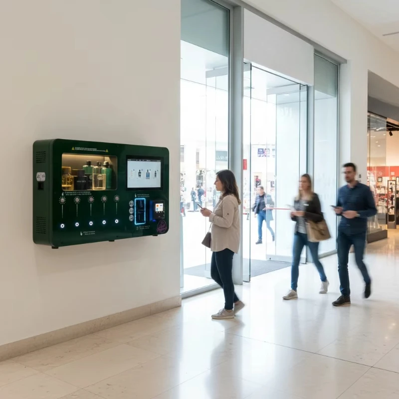 

Customized Wide Application Fragrance Vending Machine Automatic Perfume Kiosk Suitable for Airport Cinema Gym Shopping Street