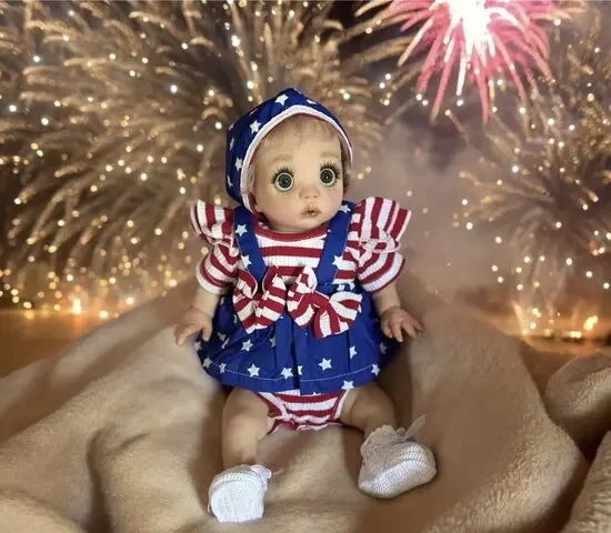 SINO-BB Customized Limited Supply 16inch Reborn Baby Peeka With Hand-Rooted Hair Already Finished Doll Christmas Gift