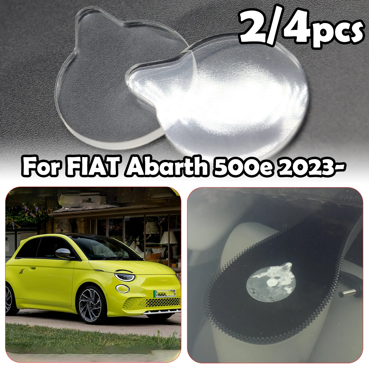 

Rain Light Sensor Gel Pad For FIAT Abarth 500e 2023 - Adhesive Film Silicone Cushion Windscreen Chip Repair Kit Fix Tape 3373