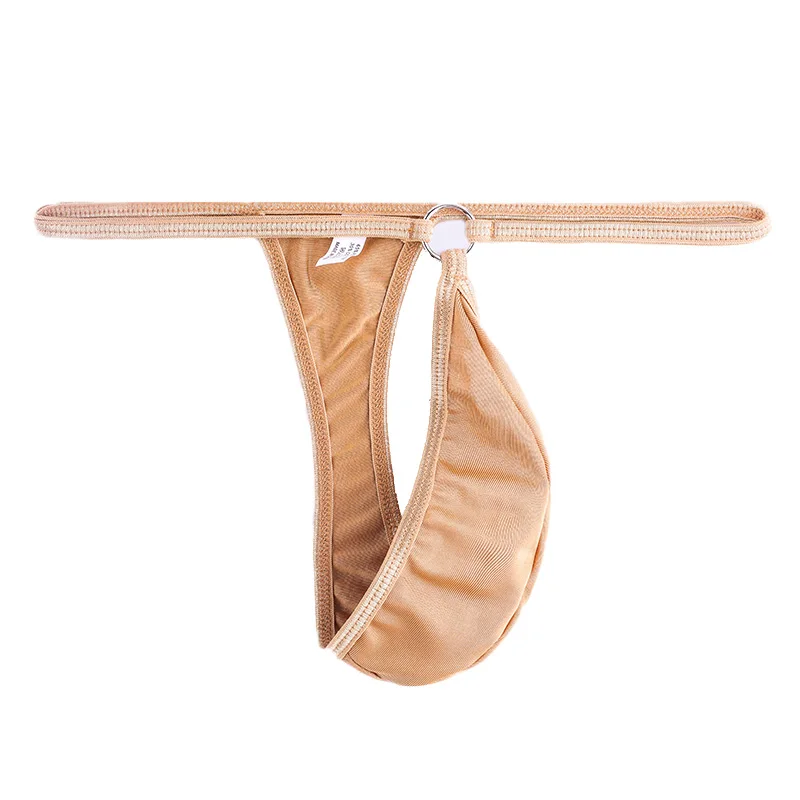 Мужские трусы, мужское нижнее белье, дышащие стринги, сексуальные стринги с низкой посадкой, чехол, нижнее белье, однотонное выпуклое, с эластичной резинкой на талии