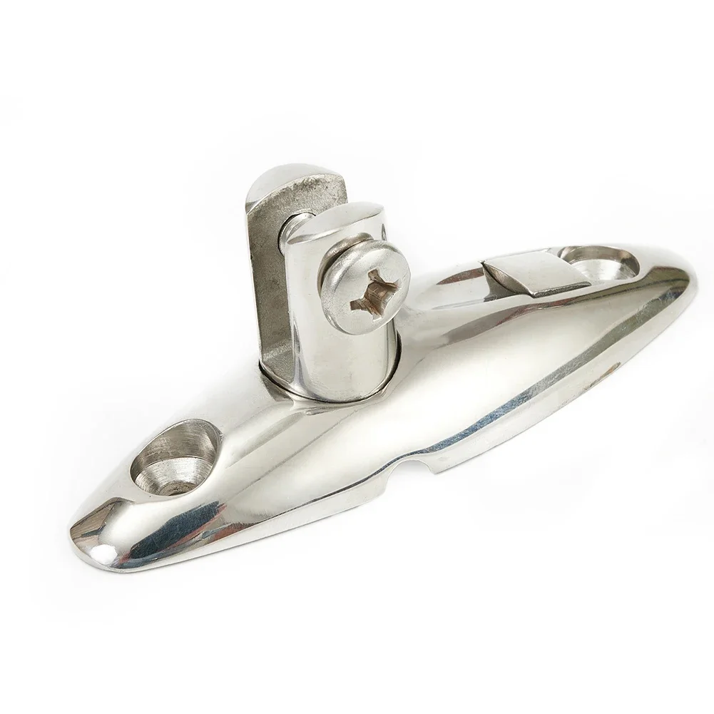 Stainless Steel 316 Ship Top Mount Swivel Deck Hinge Sheep Horn Mountain Seat Quick Release Pin Marine Accessories Hardware Hing