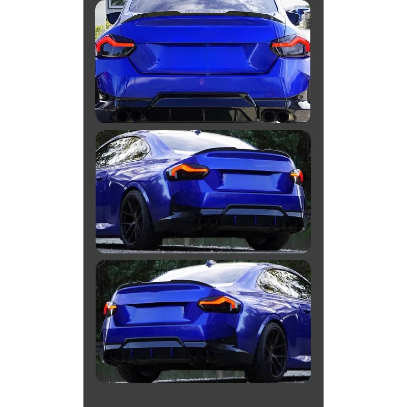Car Accessories Premium AccessoriesFactory M2 G87 Carbon Fiber VS Style Trunk Lage Spoiler Wing M2 G87 Modif Durable 6