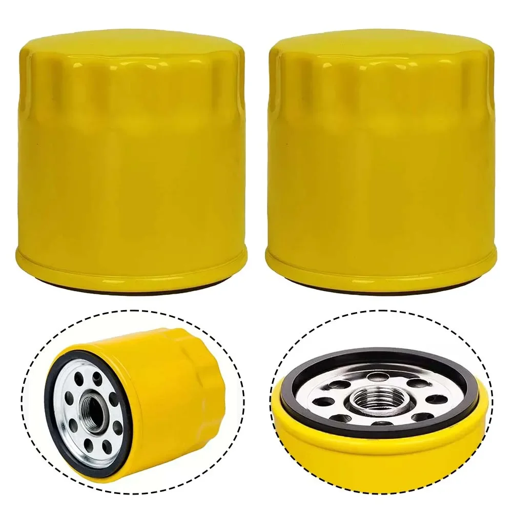 Pack Of 2 Oil Filters Compatible With Lawnmower Engines  String Trimmer Parts Garden Power Equipment Replacement Accessories