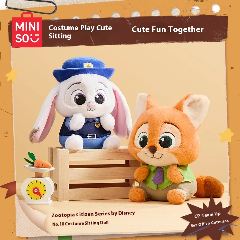 

Серия Miniso Miniso Zootopia — сидящая кукла No 10 с переодеванием Джуди