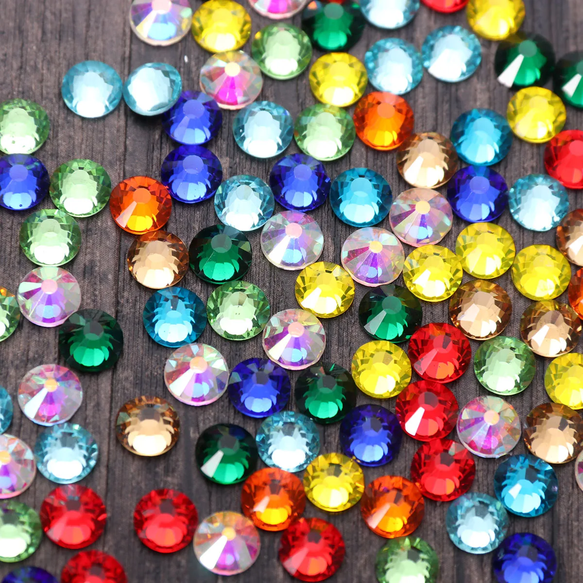 

288 Pcs Glass Beads Beading Kits Mixed Color Decorative DIY Rhinestones Jewelry Kits Necklace Earrings Accessories