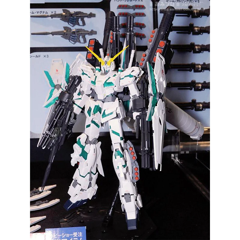 Genuine Original Bandai MG 1/100 Full Armor RX-0 Unicorn Gundam KA Edition Fully Equipped Action Figure  Model Birthday Gifts