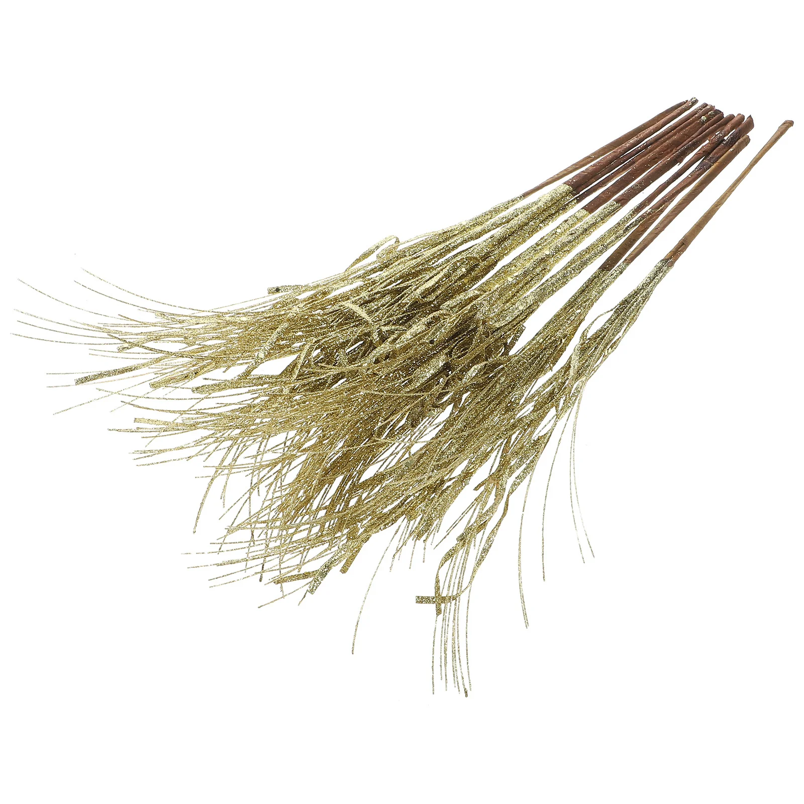 12 قطعة ينبع بريق الزخرفية الجذعية الاصطناعية لشجرة عيد الميلاد حشو إكليل ذاتية الصنع الحرف ديكور المنزل ديكور الحفلات #2