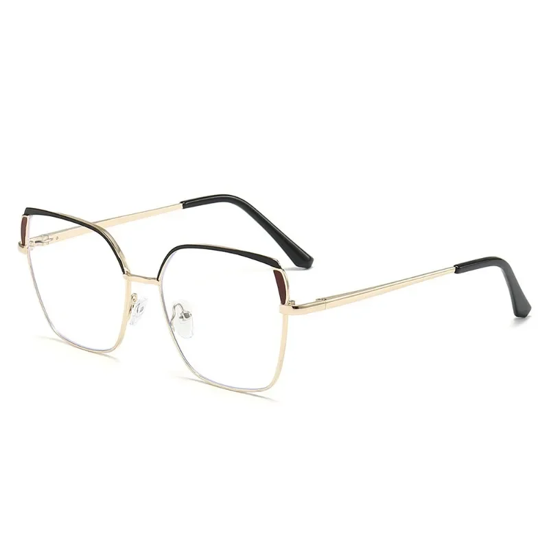 Metal Big Frame Square Anti-blue Light Glasses New European and American Fashion Color Matching Trend Glasses Frame