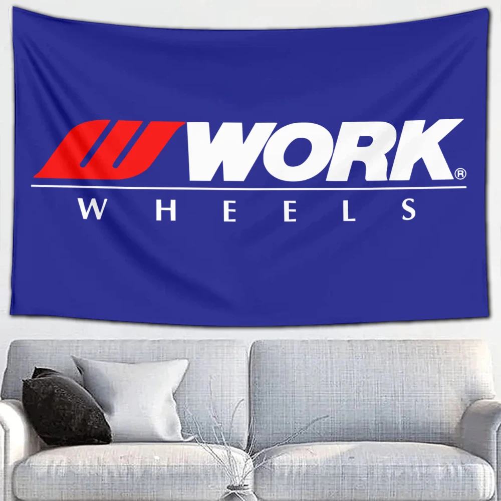 

2024 Work Wheels Tapestry Decoration Flag Living Room Wall Hanging Bedroom Wall Carpets