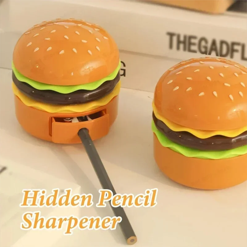 LED Hamburger Night Light, Bedside Lamp, Eye-Protection Reading Lamp, Ambient Light, DIY Bedroom Decor, Children’s Gift with Pen