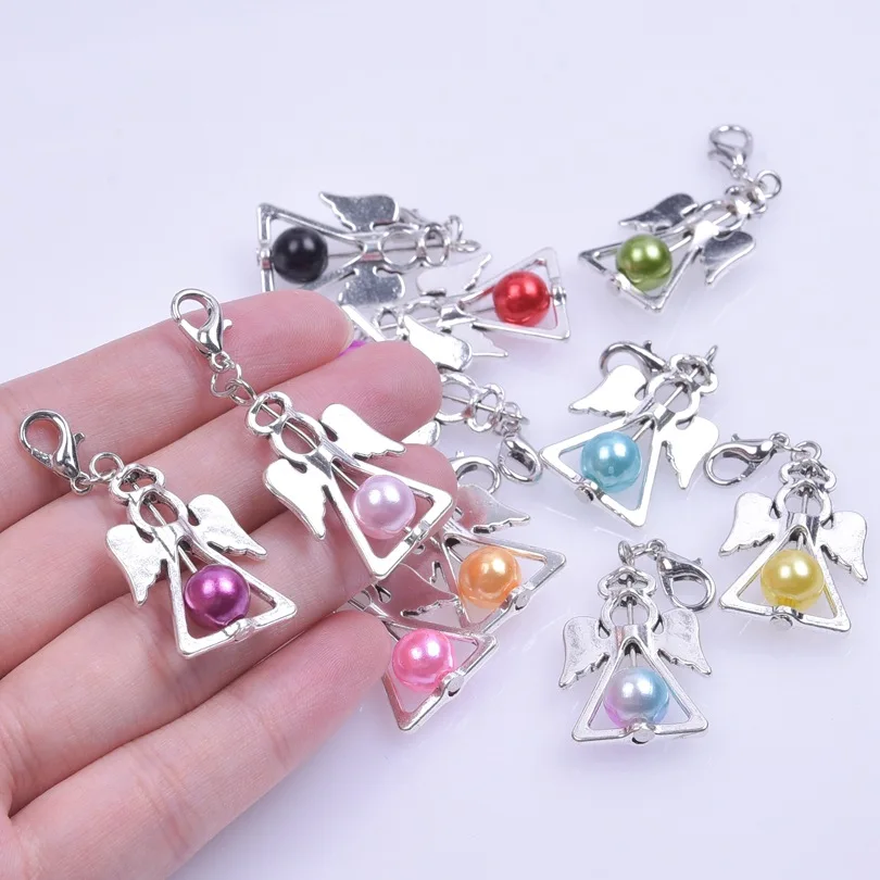 5PCs Hollow Angel Knitting Stitch Markers Angel wings Metal Clips Marker Tag Knitting Stitch Holder Sewing Supplies