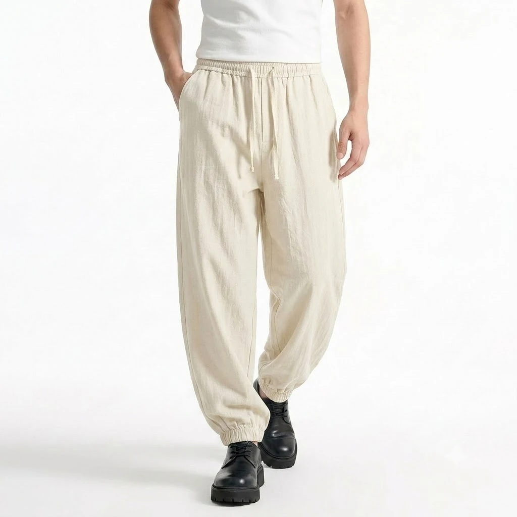 Autumn Men's Casual Trousers Man Fitness Gym Man Yoga Baggy Pants Spring Sweatpants Harem Pants Loose Drawstring Work Pants Men