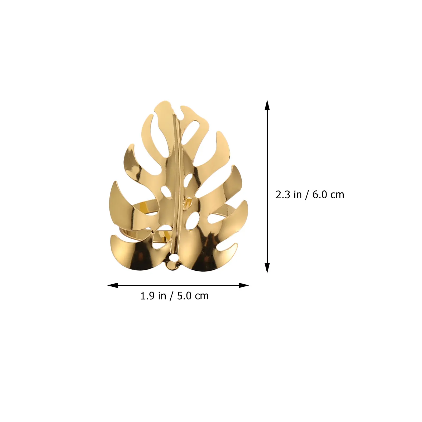 

6pcs Rings Alloy Elegant Table Decoration Reusable Dinner Banquet Wedding Party Christmas Decorative Napkin Ring Buckle Holder