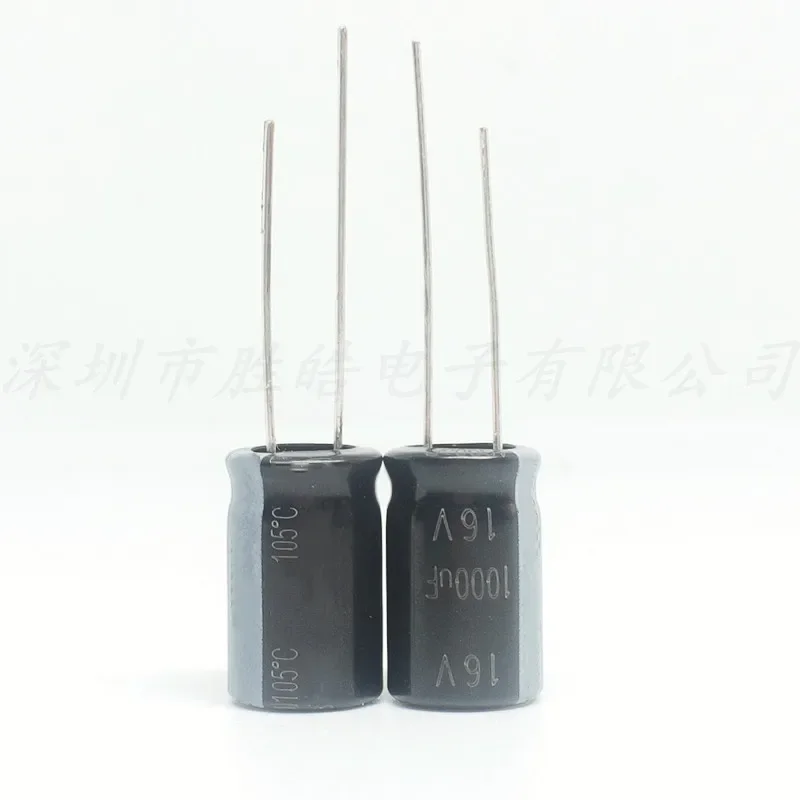 Capacitor eletrolítico de alumínio, alta qualidade, 16V1000UF, 8x16, 10pcs