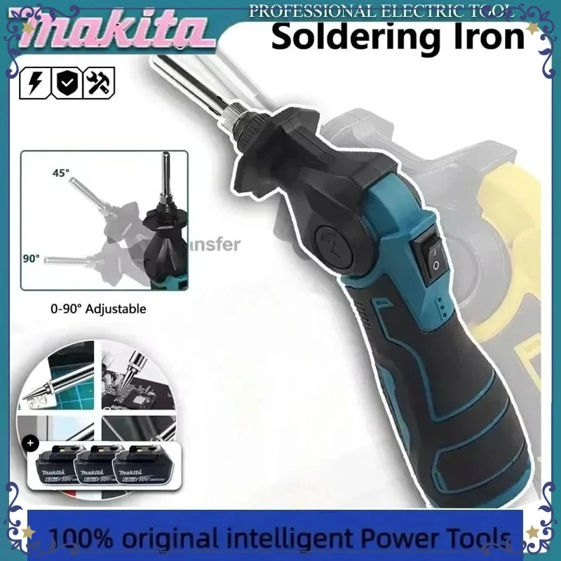 

Makita 18V Electric Soldering Iron Adjustable Angle 0–90° Portable Constant-Temperature Solder Gun Welding EU Plug Tools